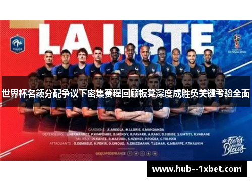 世界杯名额分配争议下密集赛程回顾板凳深度成胜负关键考验全面 世界杯名额分配争议下密集赛程回顾板凳深度成胜负关键考验全面